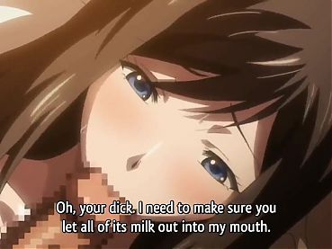 Hentai - a nice brunette girl does a great blowjob